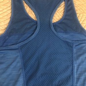 Reebok racerback blue workout top